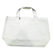 Qingdao Factory Eco-Friendly Body Material Handles Recyclable Organic Cotton Hemp Canvas Linen Shopping Bag